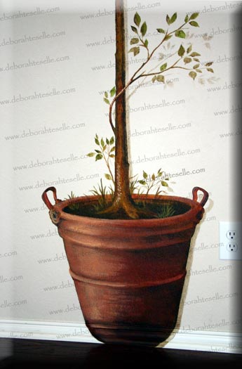 Close up of Lemon Tree Pot
